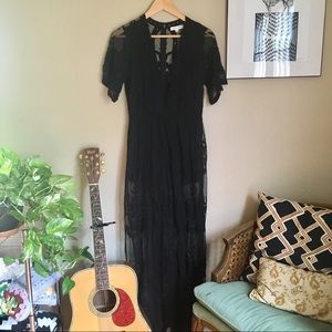 Super Sexy Honey Punch Full Lace Maxi Dress